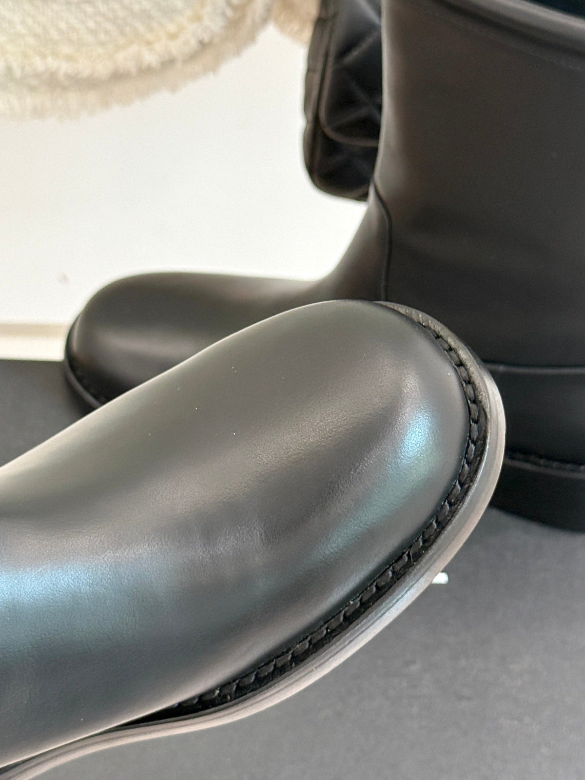 CHANEL SHORT BOOTS IN BLACK CALFSKIN